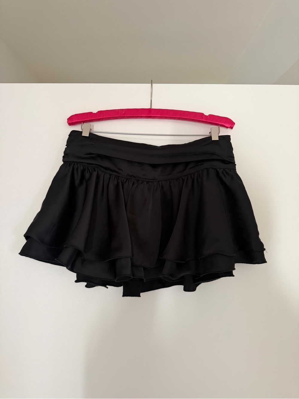 PLT Black Flounce Women’s Mini Skirt